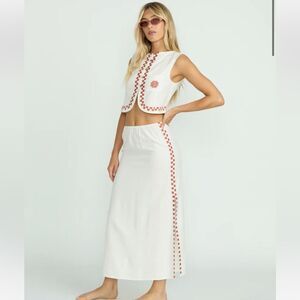 Billabong Secret Cove Embroidered Skirt